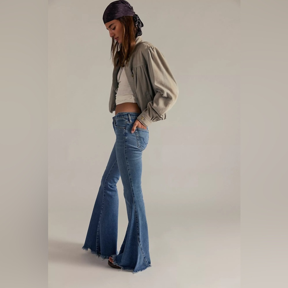 Free People Emre Low-Rise Flare Jeans - Picture 3 of 7